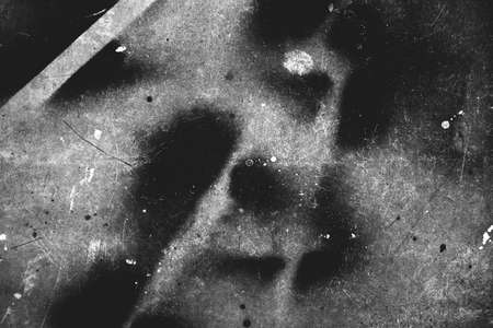 Photo of old scratched texture in black and whiteの写真素材