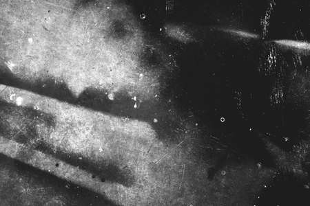 Image of old scratched surface texture in black white colorsの写真素材
