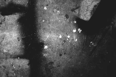 Photo of old scratched surface texture in black and white colors