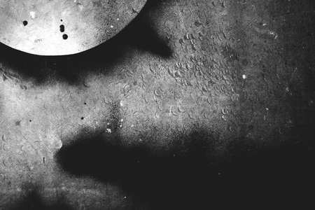 Photo of old scratched surface texture in black and white colors