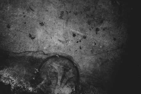 Image of old scratched surface in black and white colorsの写真素材