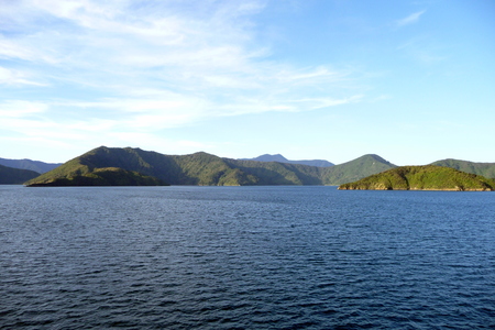 Panoramic view of New Zealands landscapeの写真素材