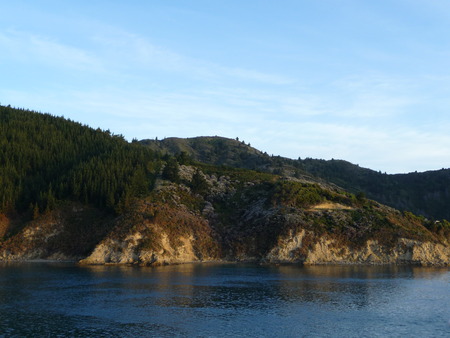 Coast and landscape of New Zealands South Icelandの写真素材