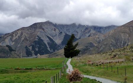 lonely trailの写真素材