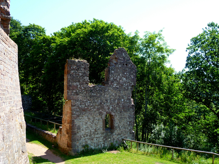 castle ruin in palatinateの写真素材