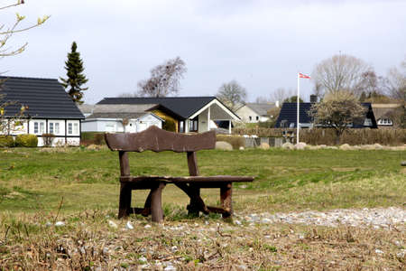 Beautiful view of a settlement on Langeland in Denmarkのeditorial素材