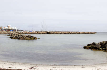 Alone on the beach on Langeland in Denmark