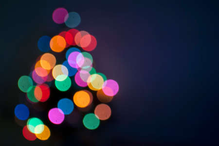 Blurry Christmas Lightsの写真素材