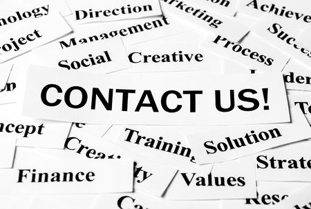 Business conceptual image which is about the topic of contact us.の写真素材