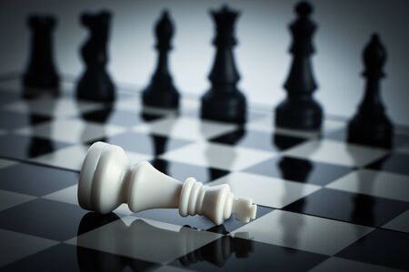 Chess business concept is on the chess board.の写真素材