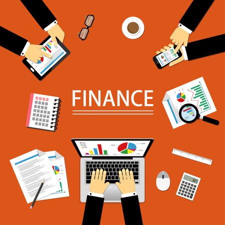 illustration of Finance concept which is easy to edit.のイラスト素材