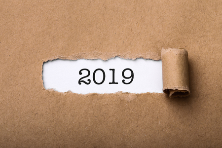 New Year 2019 concept background.の写真素材