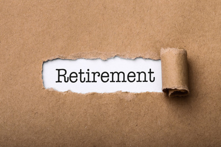 Retirement Business Concept text title.の写真素材