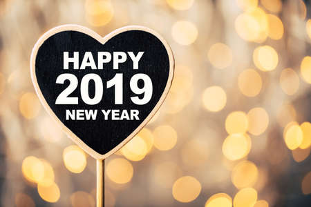 Beautiful abstract of Happy 2019 New Year.