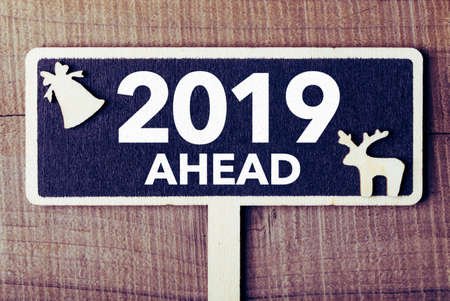Year 2019 Ahead Concept Sign with beautiful background.の写真素材