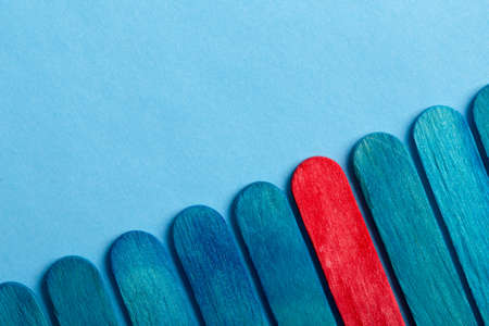 Stand out from the crowd and different concept. Leadership and other similar conception background.の写真素材
