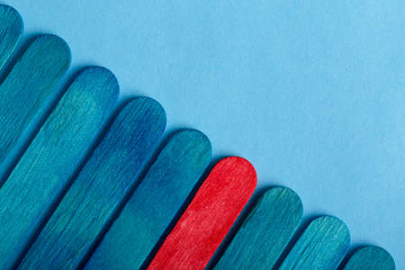 Stand out from the crowd and different concept. Leadership and other similar conception background.の写真素材