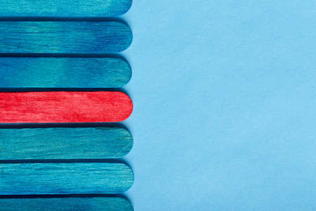 Stand out from the crowd and different concept. Leadership and other similar conception background.の写真素材