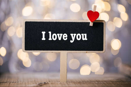I Love You Concept for Valentines Day.の写真素材
