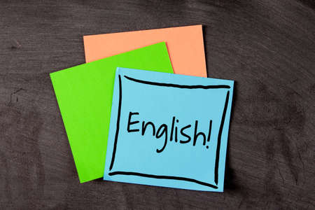 English text of English learning concept.の写真素材