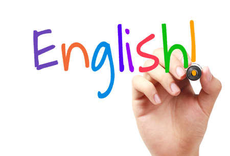 English text of English learning concept.の写真素材