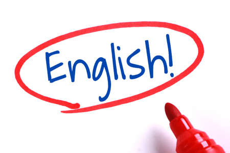 English text of English learning concept.の写真素材