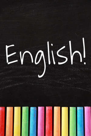 English text of English learning concept.の写真素材