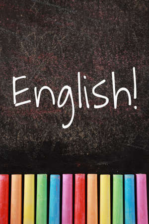 English text of English learning concept.の写真素材