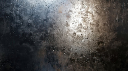 Grunge metal background texture with scratches and cracks. 3d renderingの素材
