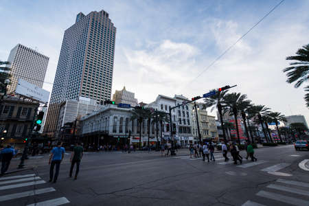 Canal Street in Downtown New Orleans, Louisiana