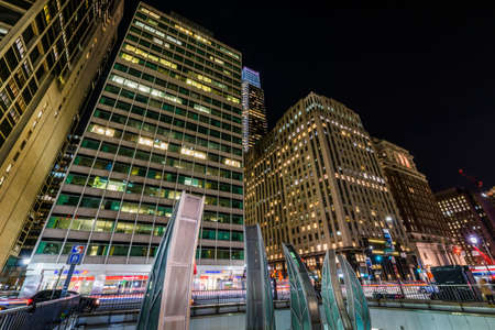 Center City at Night in Philadelphia, Pennsylvaniaのeditorial素材