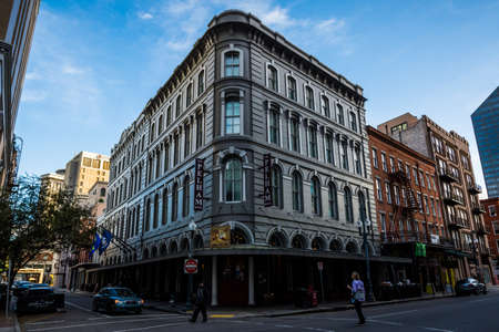 Canal Street in Downtown New Orleans, Louisianaのeditorial素材