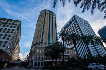 Canal Street in Downtown New Orleans, Louisianaのeditorial素材