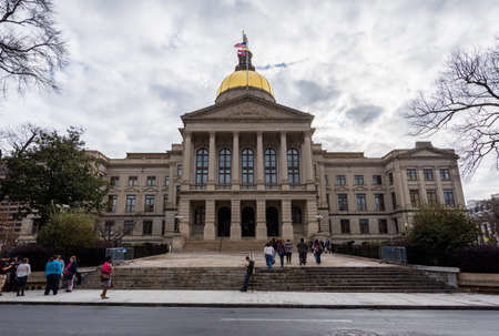 Georgia State Capitol Building in Atlanta, Georgiaのeditorial素材