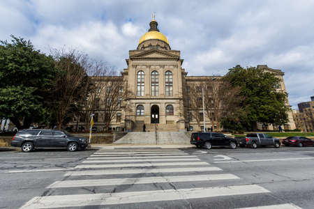 Georgia State Capitol Building in Atlanta, Georgiaのeditorial素材