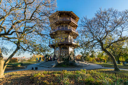 Patterson Park During Autumn in Baltimore, Marylandのeditorial素材