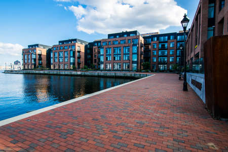 Union Wharf Waterfront in Fells Point in Batimore, Marylandのeditorial素材