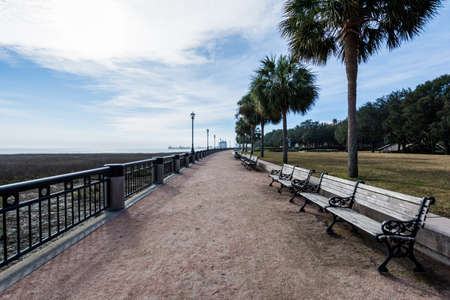 Water Front Park in Charleston South Carolinaの写真素材