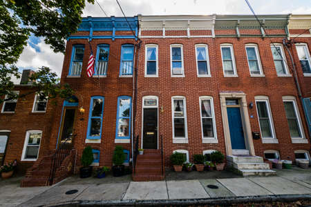 Federal Hill in Batimore, Marylandのeditorial素材