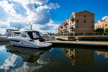 Waterfront in Canton in Batimore, Marylandのeditorial素材