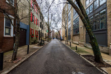 Homes near rittenhouse square in philadelphia, pennsylvaniaのeditorial素材