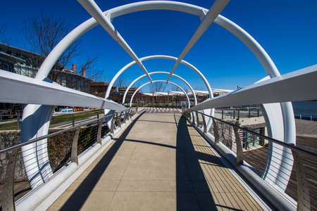 Anacostia Riverwalk trail in DC on a clear day