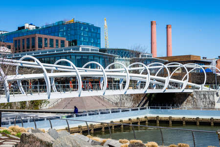 Anacostia Riverwalk trail in DC on a clear day