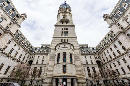 City Hall in center city philadelphia, pennsylvania during springのeditorial素材