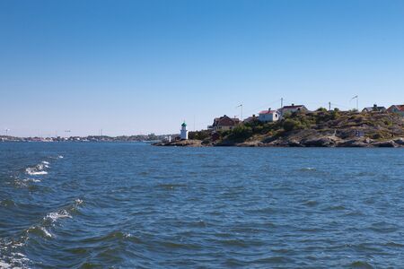 Summer homes on the west coast of Sweden.の写真素材