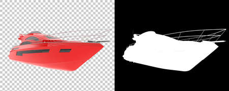 Luxury yacht isolated on background. 3d rendering - illustrationの写真素材