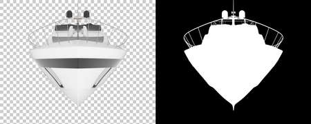 Luxury yacht isolated on background. 3d rendering - illustrationの写真素材