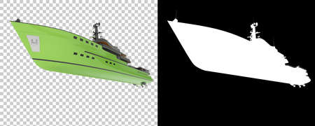Super yacht isolated on background. 3d rendering - illustrationの写真素材
