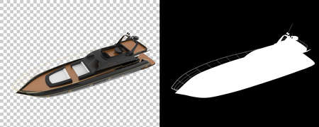 Luxury yacht isolated on background. 3d rendering - illustrationの写真素材