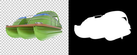 Small boat isolated on background. 3d rendering - illustrationの写真素材
